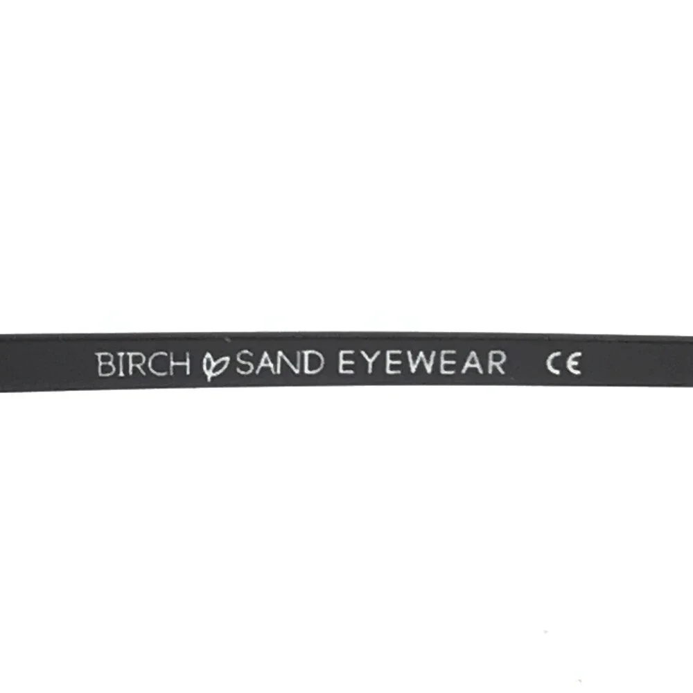Birch Sand Eyewear Eyeglasses Frames 51017 C1 Black Aviator Full Rim 51-19-140